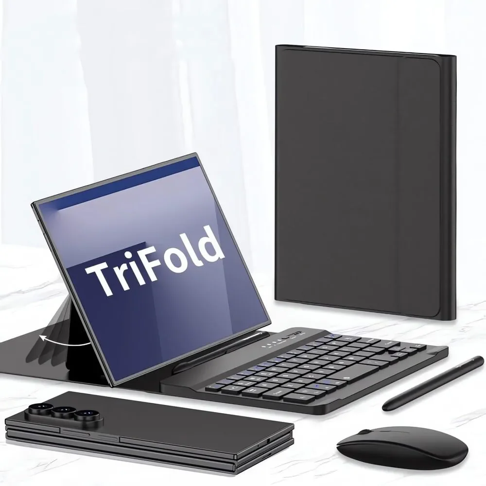 4-in-1 Wireless Keyboard Case for Galaxy Z Fold 8 Ultra/Z Fold8 Wide/7/6/5